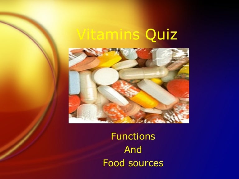 Vitamins Quiz