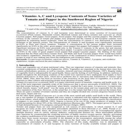Extraction and Isolation of Lycopene Form Various Natural Sources | PDF