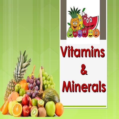 Vitaminsand minerals