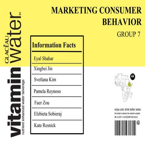 Consumer Behavior Group Project - Vitamin Water