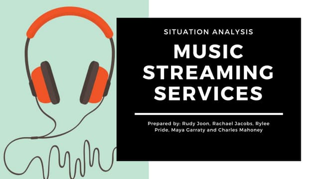 The Music Streaming Industry Pptx The Music Streaming Industry Pptx