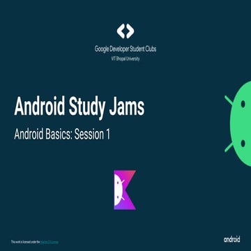 Vit bhopal android study jams 2.0 session 1