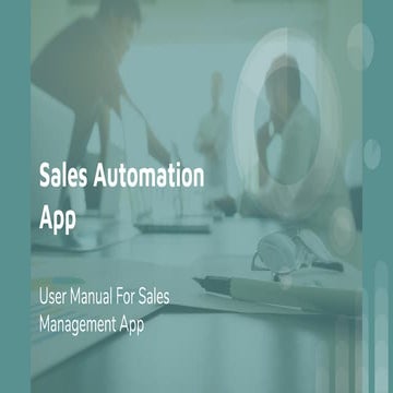 Sales Automation App For Field Sales Team - Vite biz app manual
