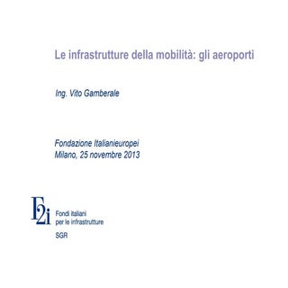 Vito Gamberale (F2i) - Le infrastru...