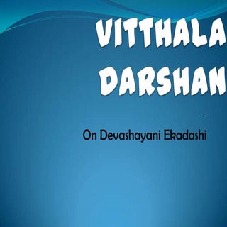 Vitthala Darshan