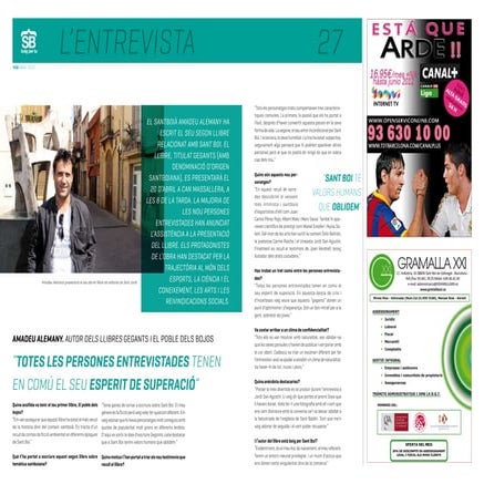 Entrevista "Viure Sant Boi"