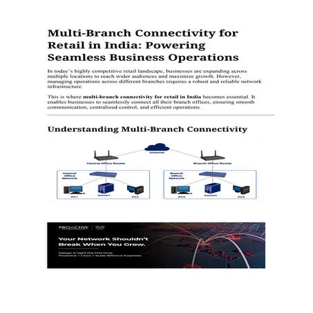Multi-Branch Connectivity for Retail in India: Powering | DOCX