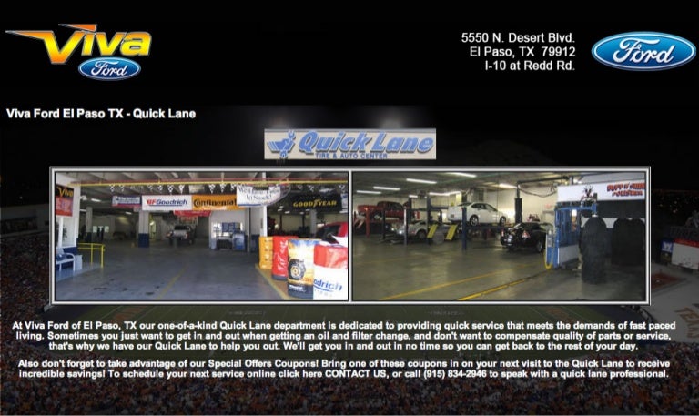 Viva Ford El Paso >> Viva Ford Quick Lane Department El Paso Texas Viva Ford El Paso >> Viva Ford Quick Lane Department El Paso Texas