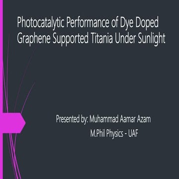 Photocatalytic Performance of TiO2 as a Catalyst