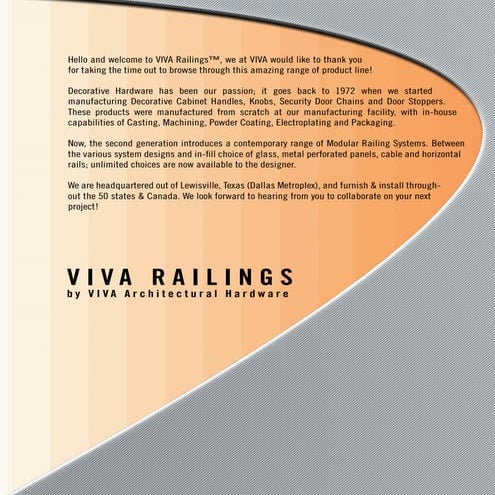 Exterior Railing, Balcony Railing, Deck Railing - Vivarailings.com