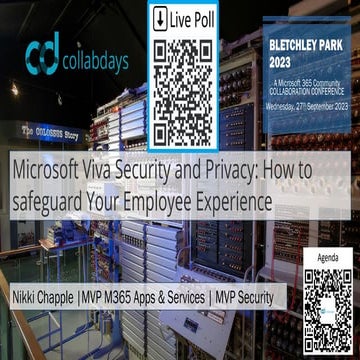 Microsoft  Viva Security and Privacy |  CollabDays Bletchley | Sept 23