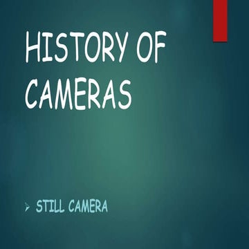 History Of Camera Revolution