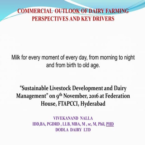  Commercial dairy farming India 