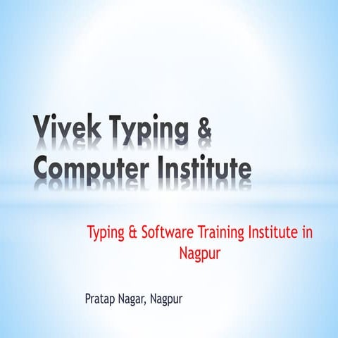 Vivek typing  and computer institute