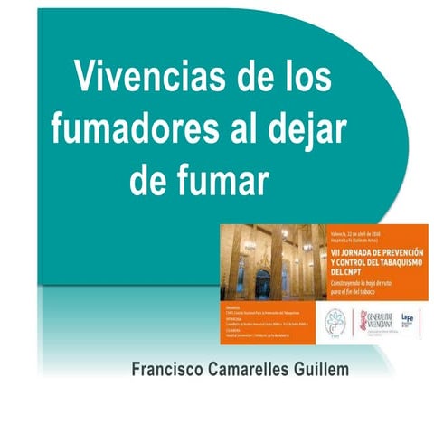 Vivencias de los fumadores al dejar de fumar