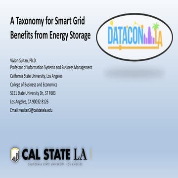 Grid Benefits from Energy Storage