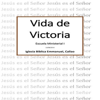 Vivir vida de victoria escuela mini...