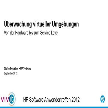 Überwachung virtueller Umgebungen