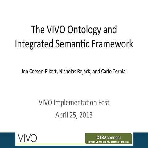 Vivo ontology overviewanddirections.2013-04-25