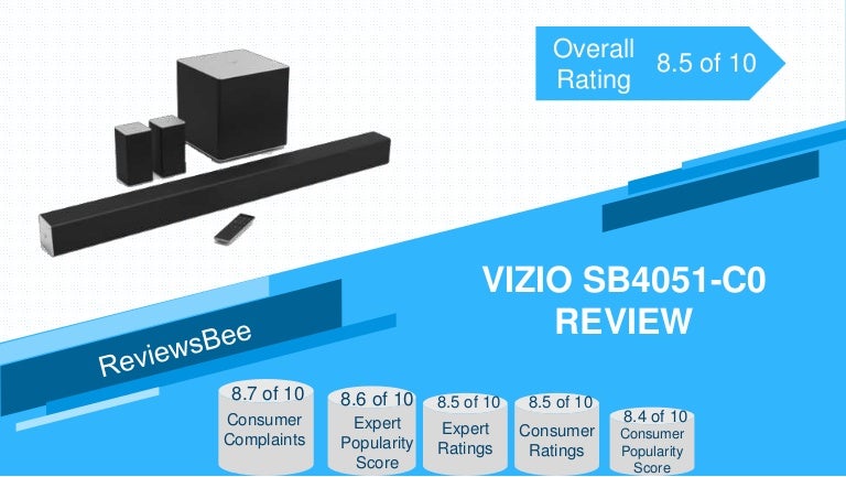 Vizio sb4051 c0 review