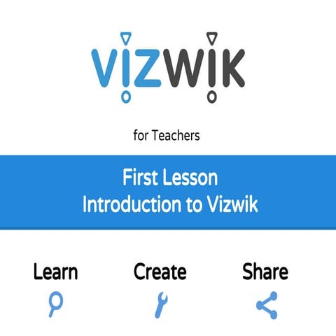 Vizwik first lesson