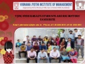Vjim, hyderabad’s students are recr...