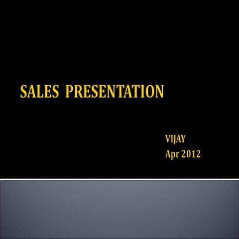Vj main sales ppt