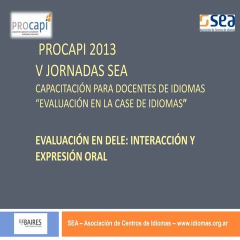 Taller de Formación de Profesores para preparar exámenes DELE