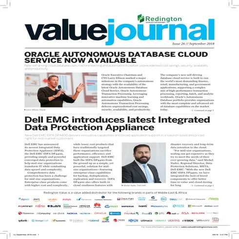 Redington Value Journal - September  2018