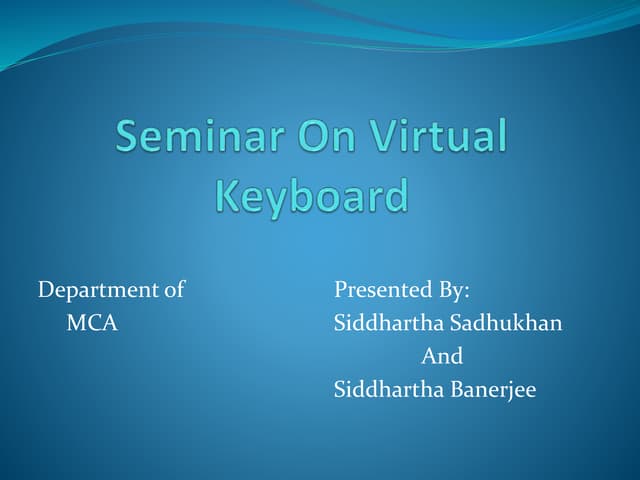 Virtual Keyboard
