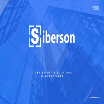 Siberson DSPM Ecosystem Matrix for Enterprise Security | PPTX