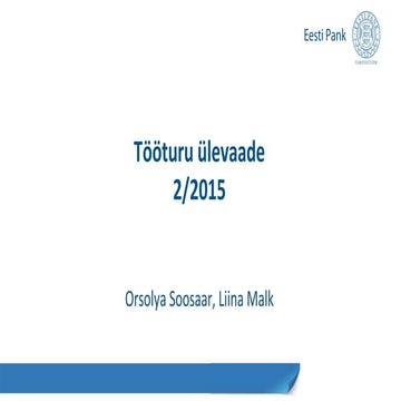 Tööturu Ülevaade 2/2015
