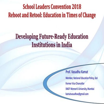 V kamat future ready education institutions 