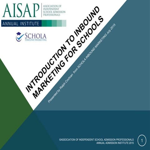 Introduction to Inbound Marketing for Schools 