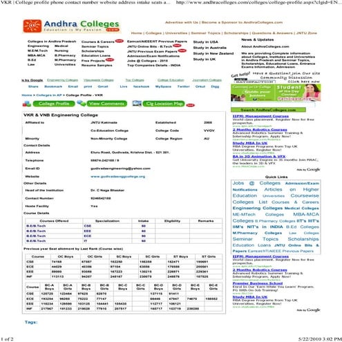 Vkr & Vnb Engineering College