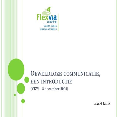 Vkw Conflicthantering Geweldloze Communicatie 20091202