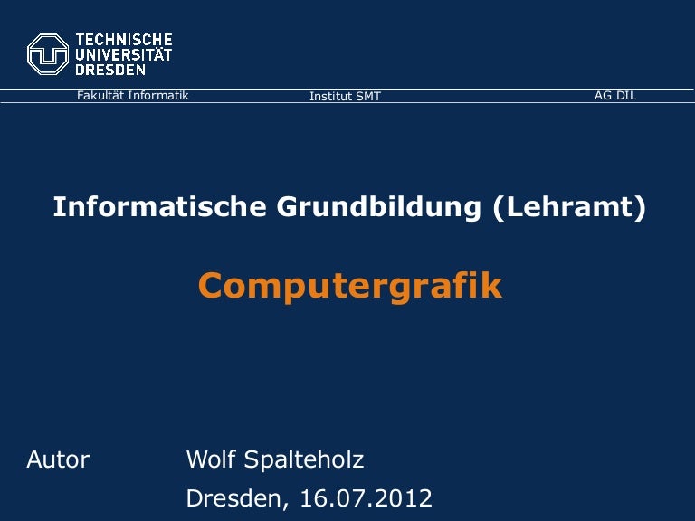 Vorlesung Computergrafik