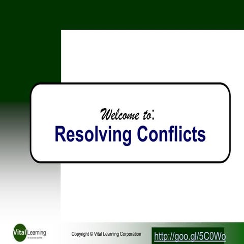 Resolving Conflicts