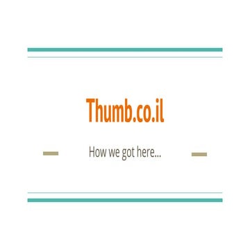 Thumbcoil: How we got here...