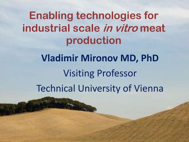 Vladimir Mironov - in vitro meat (V...