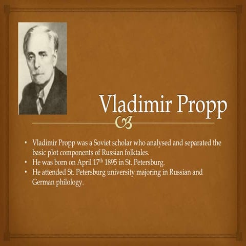 Vladimir propp reseach