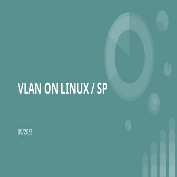 How to manage VLAN networks on gnu/linux