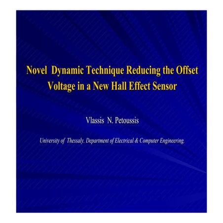 Vlassis Petoussis Sensorcomm 2009