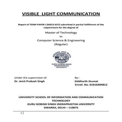 Vlc by siddharth jhumat (m.tech cse)