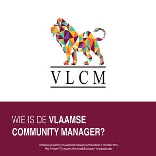 Wie is de Vlaamse community manager? 