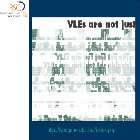 Vles Are For More Than Objects 2003 Version