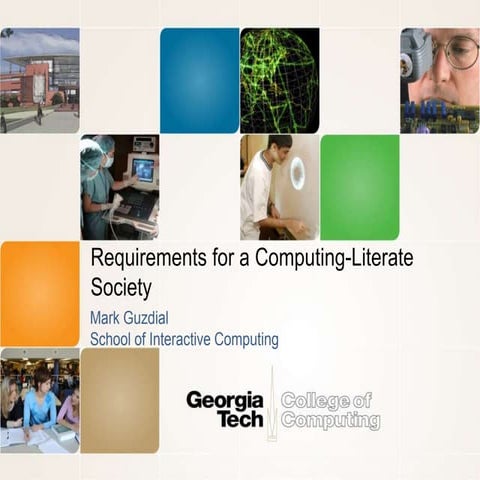 VL/HCC 2015 Keynote:  Requirements for a Computing Literate Society