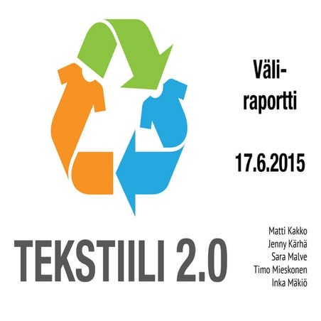Tekstiili 2.0 / Väliraportti 
