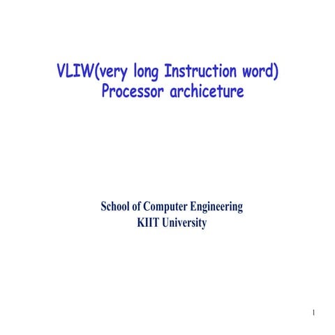 VLIW processor archiceture for education and research.pptx