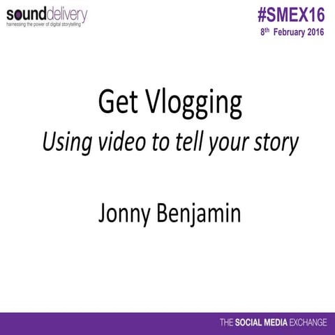 Jonny Benjamin Get Vlogging